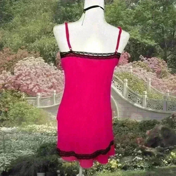 Express Y2k 90s Barbie Pink Slip Size 12 - Picture 4 of 7